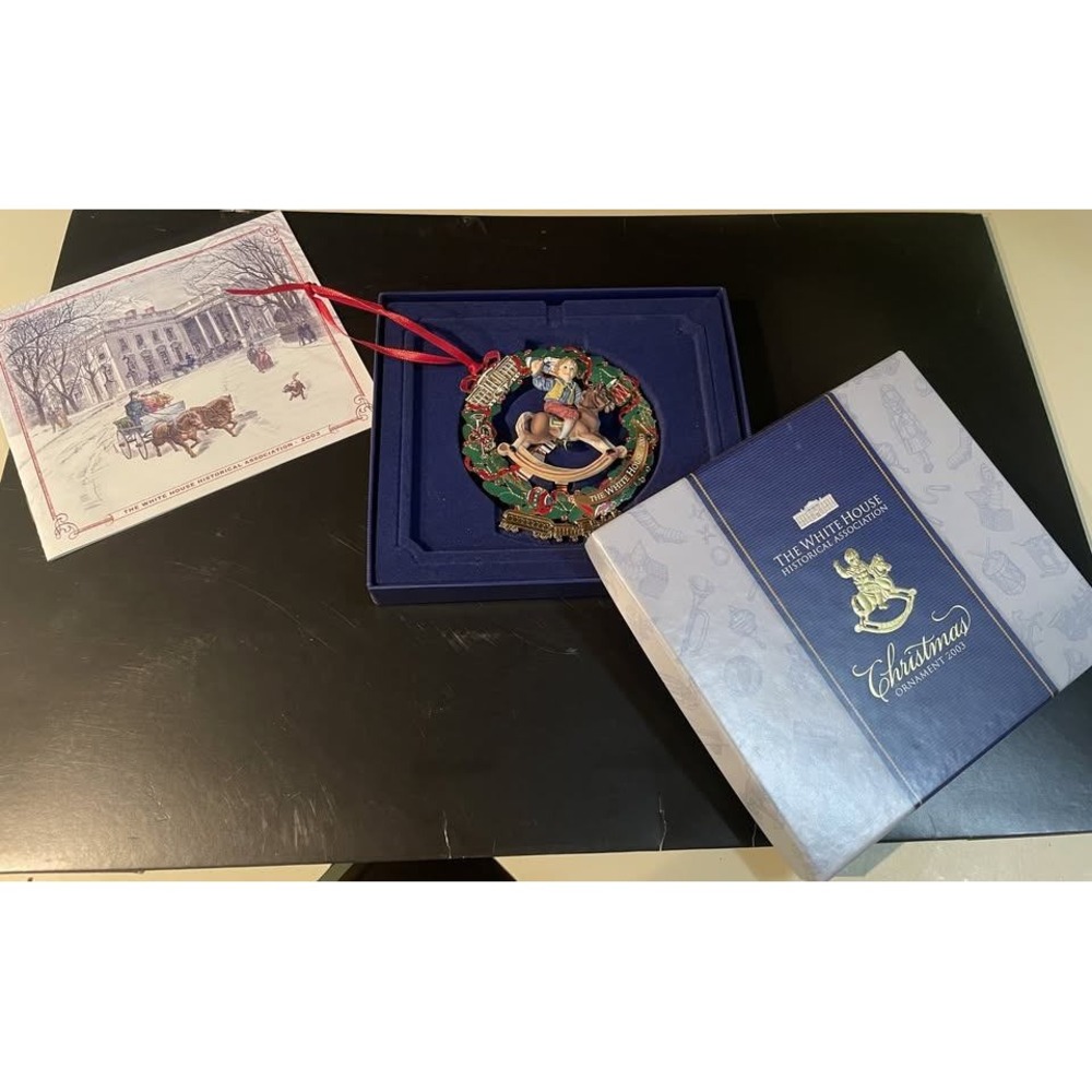 White House Historical Association 2003 Christmas Ornament w/ Box & Insert - Picture 5 of 6